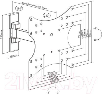 Кронштейн для телевизора Ultramounts UM 876