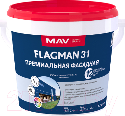 Краска MAV Flagman ВД-АК-1031 фасадная