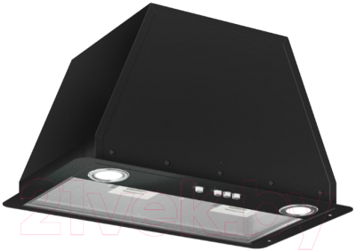 Вытяжка скрытая Elikor Врезной блок Flat 52П-650-К3Д / 954638 (черный) - фото