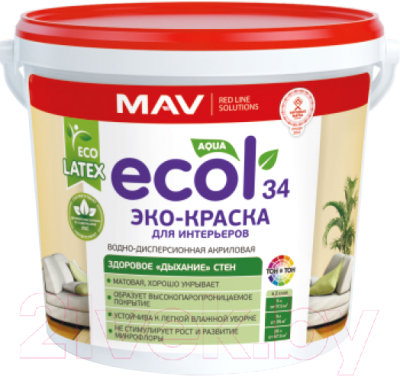 Краска MAV Ecol ВД-АК-2034 - фото