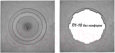 Плита для печи Литком П1-10 (Р) 70x70