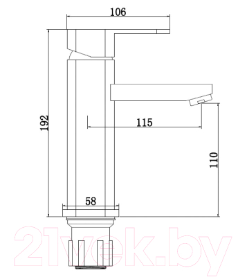 Смеситель Zollen Damp DA53215211