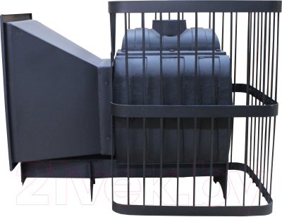 Печь-каменка КомфортПром Чугун Панорама 10013023 (79кг)