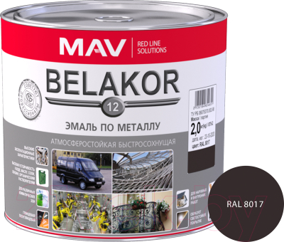 Эмаль MAV Belakor-12 Ral 8017