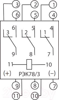 Реле промежуточное TDM SQ0701-0034