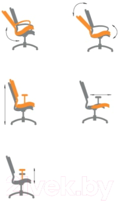 Кресло офисное Chairman 555 Lux (TW, черный)