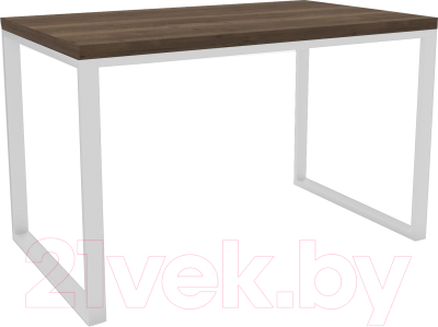 Письменный стол Hype Mebel Чикаго 110x50 (белый/дуб галифакс олово) - фото