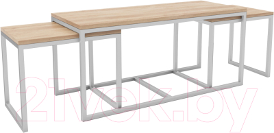 Журнальный столик Hype Mebel Трио 40x100-200 - фото