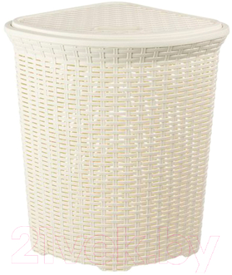 Корзина для белья Violet Ротанг угловая / 235026 - фото