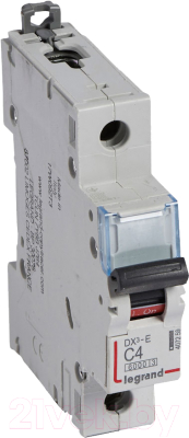 Выключатель автоматический Legrand DX3-E C4 1П 6000 6kA / 407259 - фото
