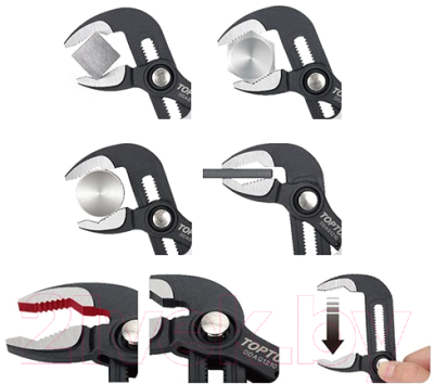 Клещи переставные Toptul DDAG1212