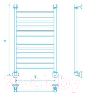 Полотенцесушитель водяной Маргроид Вид 10 Премиум 120x50