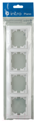 Рамка для выключателей и розеток INTRO Plano 1-504-01 / Б0027629