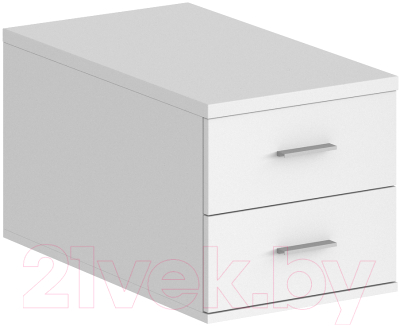 Тумба Norden С 2 ящиками / SG.537.WH.WH - фото