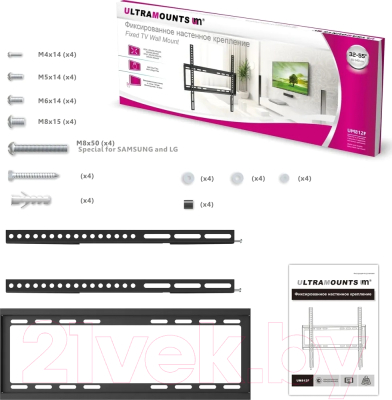 Кронштейн для телевизора Ultramounts UM 812F