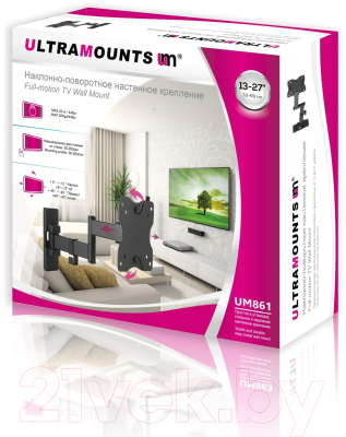Кронштейн для телевизора Ultramounts UM 861