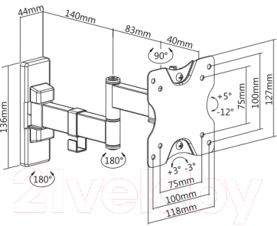 Кронштейн для телевизора Ultramounts UM 861