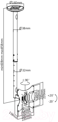 Кронштейн для телевизора Ultramounts UM 890