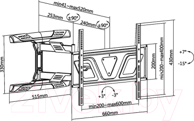Кронштейн для телевизора Ultramounts UM 910