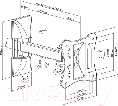 Кронштейн для телевизора Ultramounts UM 891