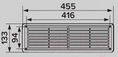Решетка вентиляционная ERA 4513РП