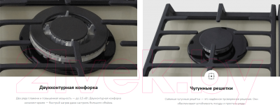 Газовая варочная панель Haier HHX-M64ATQBC