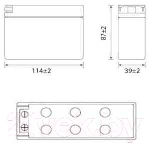 Мотоаккумулятор DELTA AGM СТ 12025 / YTX4B-BS