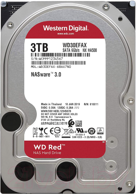 Жесткий диск Western Digital Red 3TB (WD30EFAX)