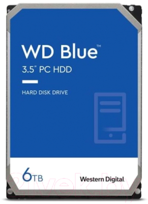 Жесткий диск Western Digital Blue 6TB (WD60EZAZ) - фото