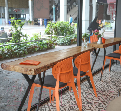 Стул Sheffilton SHT-S111-CN1 (оранжевый/черный)