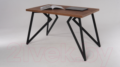 Обеденный стол Millwood Женева Л 120x70x75 (дуб табачный Craft/металл черный)
