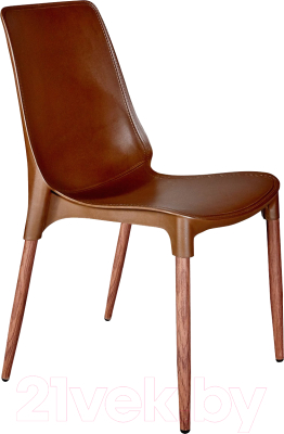 Стул Sheffilton SHT-S75-1 (коричневый/темный орех) - фото