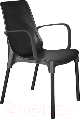 Стул Sheffilton SHT-S76 (черный/черный муар) - фото