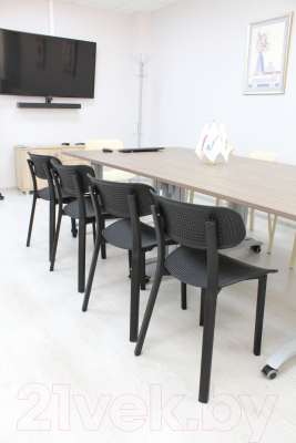 Стул Sheffilton SHT-S85 (черный/черный/красный)