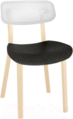 Стул Sheffilton SHT-S85 (белый/черный/бежевый) - фото