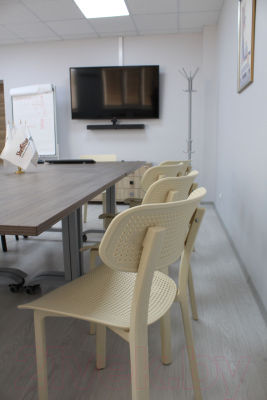 Стул Sheffilton SHT-S85 (белый/черный/бежевый)