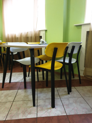 Стул Sheffilton SHT-S85 (черный/желтый/бежевый)