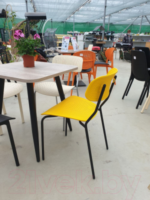 Стул Sheffilton SHT-S85М (желтый/черный)