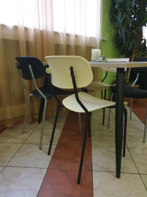 Стул Sheffilton SHT-S85М (черный/бежевый/черный муар)