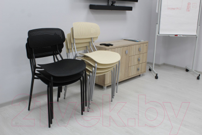 Стул Sheffilton SHT-S85М (черный/черный муар)