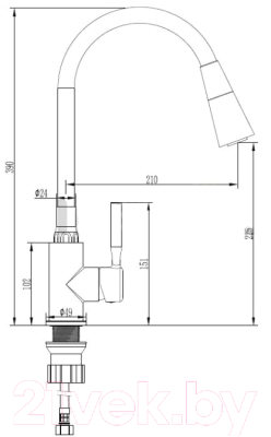 Смеситель Invena Hula Plus BZ-85-P02-L