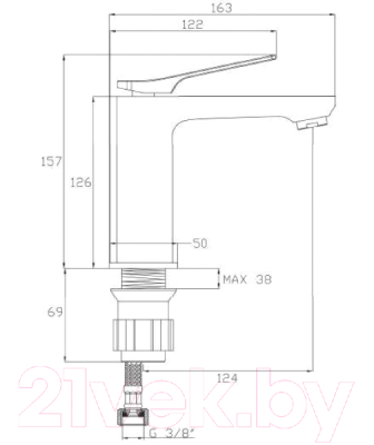 Смеситель Invena Neri BU-01-004-L