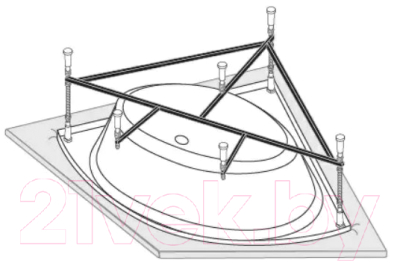 Каркас VagnerPlast Plejada 150x150 / VPK150150P - фото