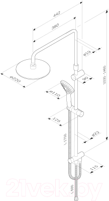Душевая система AM.PM Gem F0790022