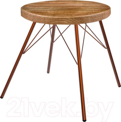 Табурет Sheffilton SHT-ST16/S37 (дуб брашированный/медный) - фото