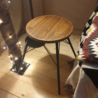 Табурет Sheffilton SHT-ST16/S37 (дуб брашированный/черный)