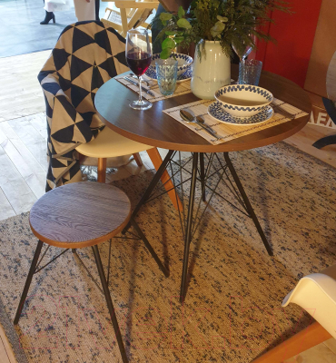 Табурет Sheffilton SHT-ST16/S37 (дуб брашированный/черный)