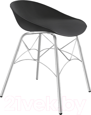 Стул Sheffilton SHT-ST19/S107 (черный/хром лак) - фото