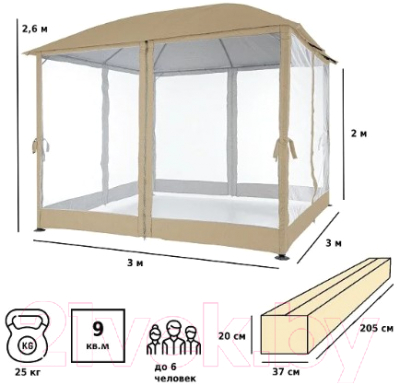 Тент Green Glade 1067