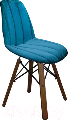 Стул Sheffilton SHT-ST29-C1/S70 (морская глубина/темный орех/черный) - фото